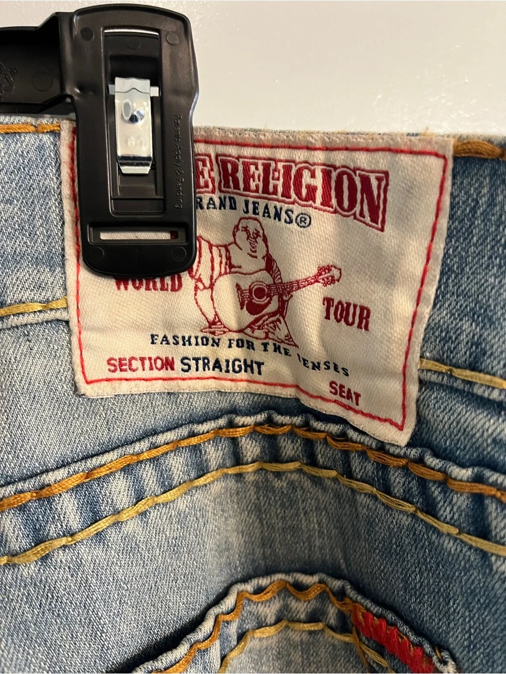 True Religion World Tour Men's Jeans Size 40X32 Blue Classic Straight Leg